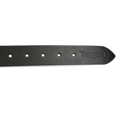Ремень кожанный Triumph черный с бляхой